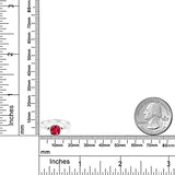 Gem Stone King 925 Sterling Silver and 10K Yellow Gold 6MM Cushion Cut Gemstone Birthstone Engagement Ring | Wedding Anniversary Promise Ring For Women | Available In Size 5, 6, 7, 8, 9